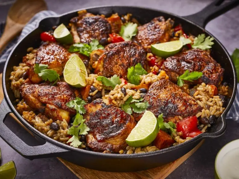 Sheet Pan Tex-Mex Chicken with Smoky Chipotle Sauce