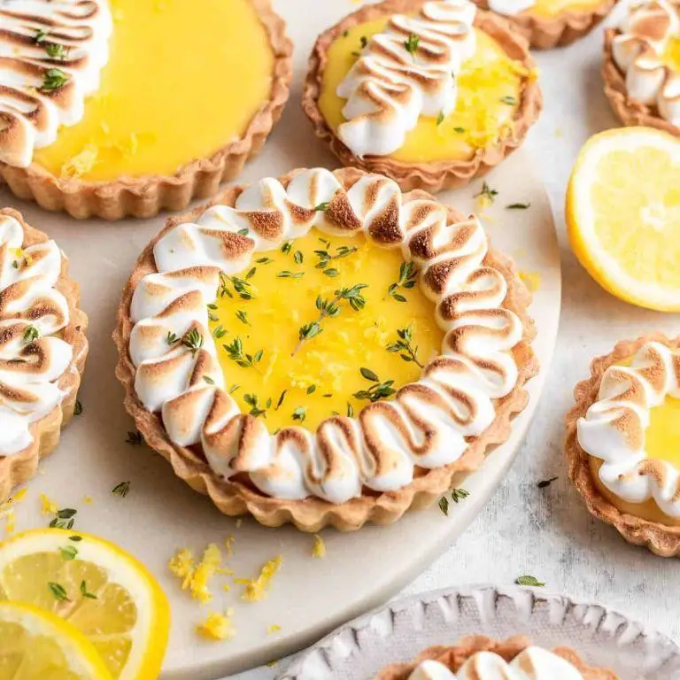 Whipped Lemon Meringue Tartlets