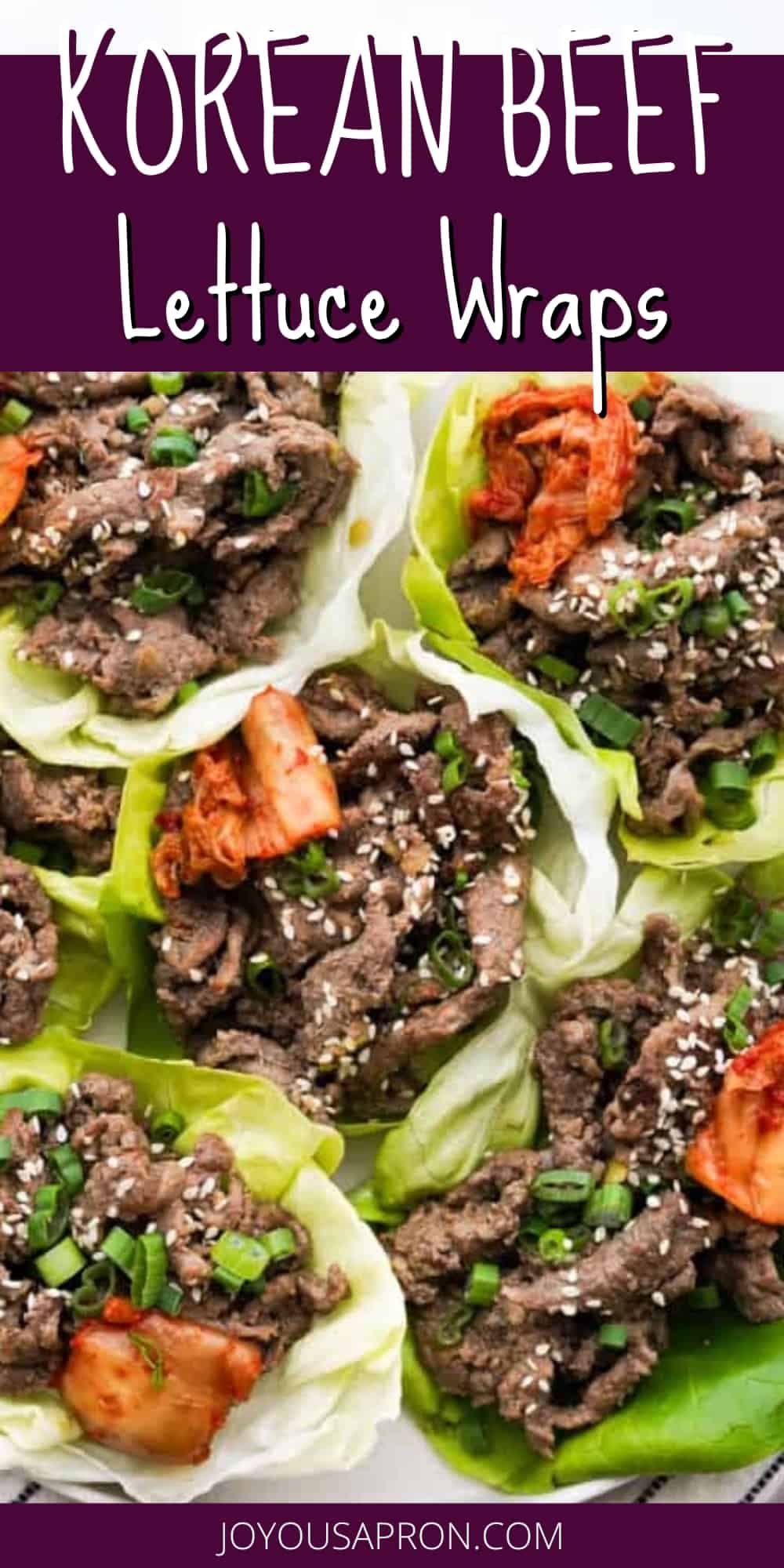 Pan-Fried Korean Beef Bulgogi Lettuce Wraps