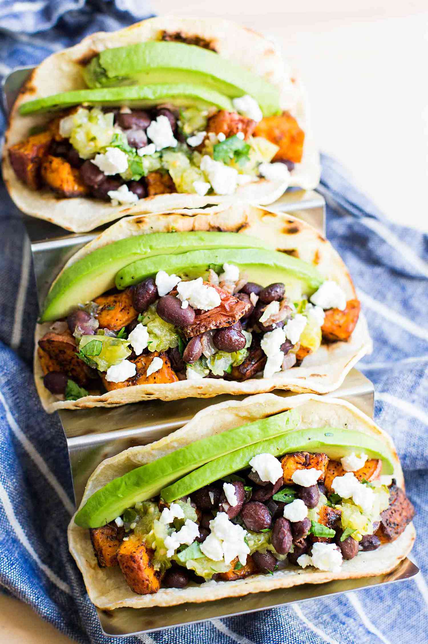 Half-Loaded Sweet Potato and Black Bean Tacos