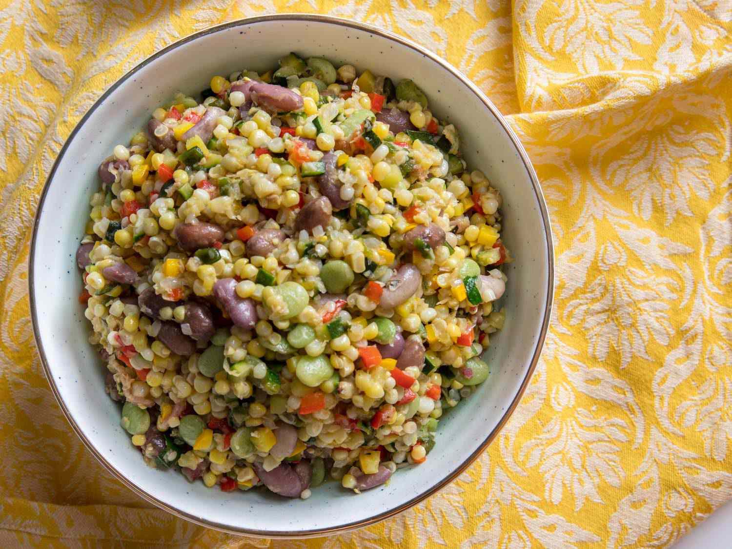 Three Sisters Succotash with Roasted Corn and Beans