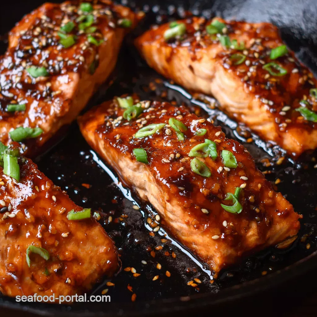 Pan-Seared Salmon with Ginger-Soy Glaze and Toasted Sesame