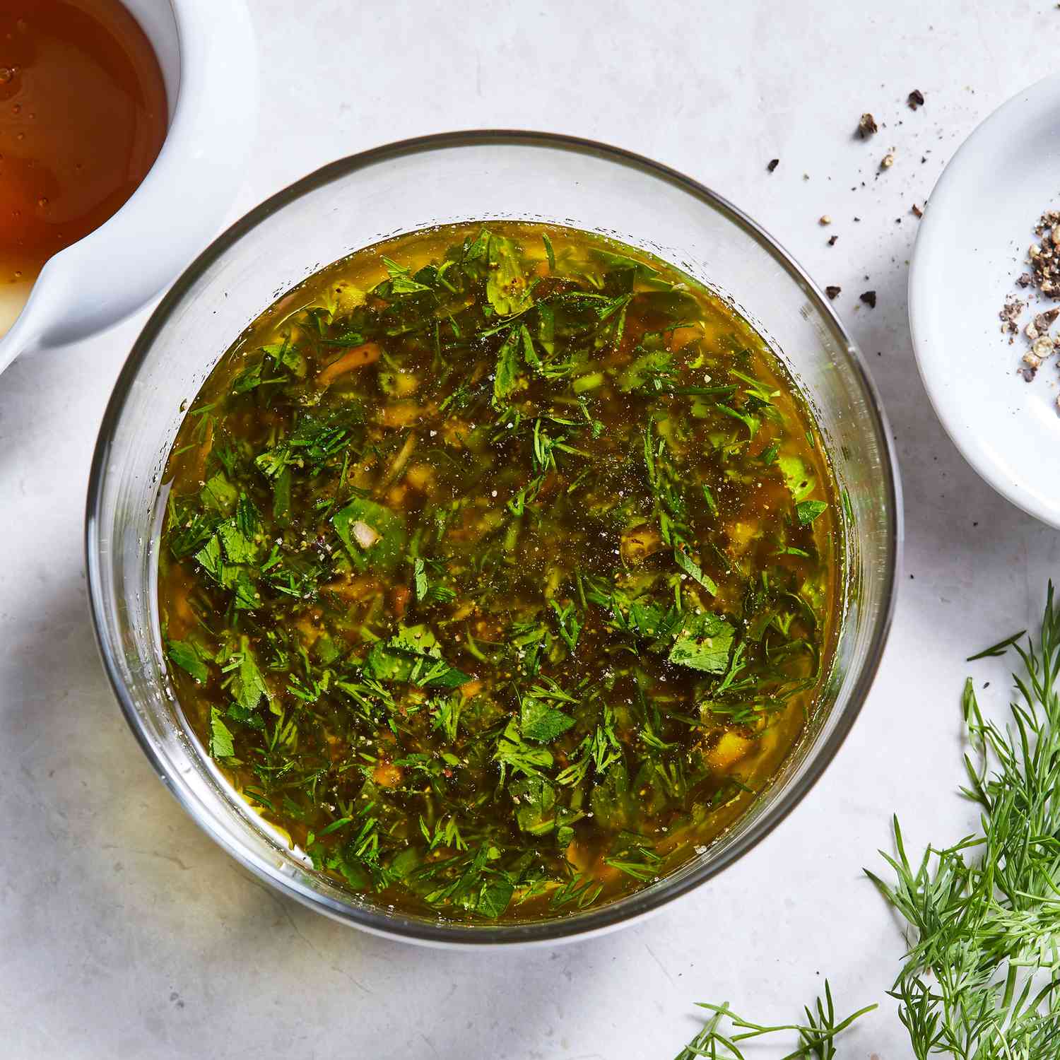 Gin-Infused Lemon Herb Vinaigrette Salad