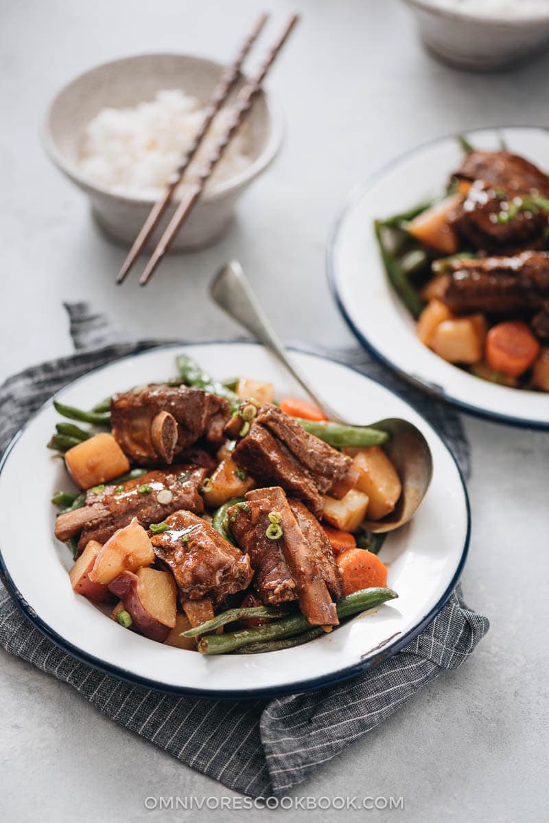 Slow-Simmered Filipino Pork Sparerib Stew with Vegetables