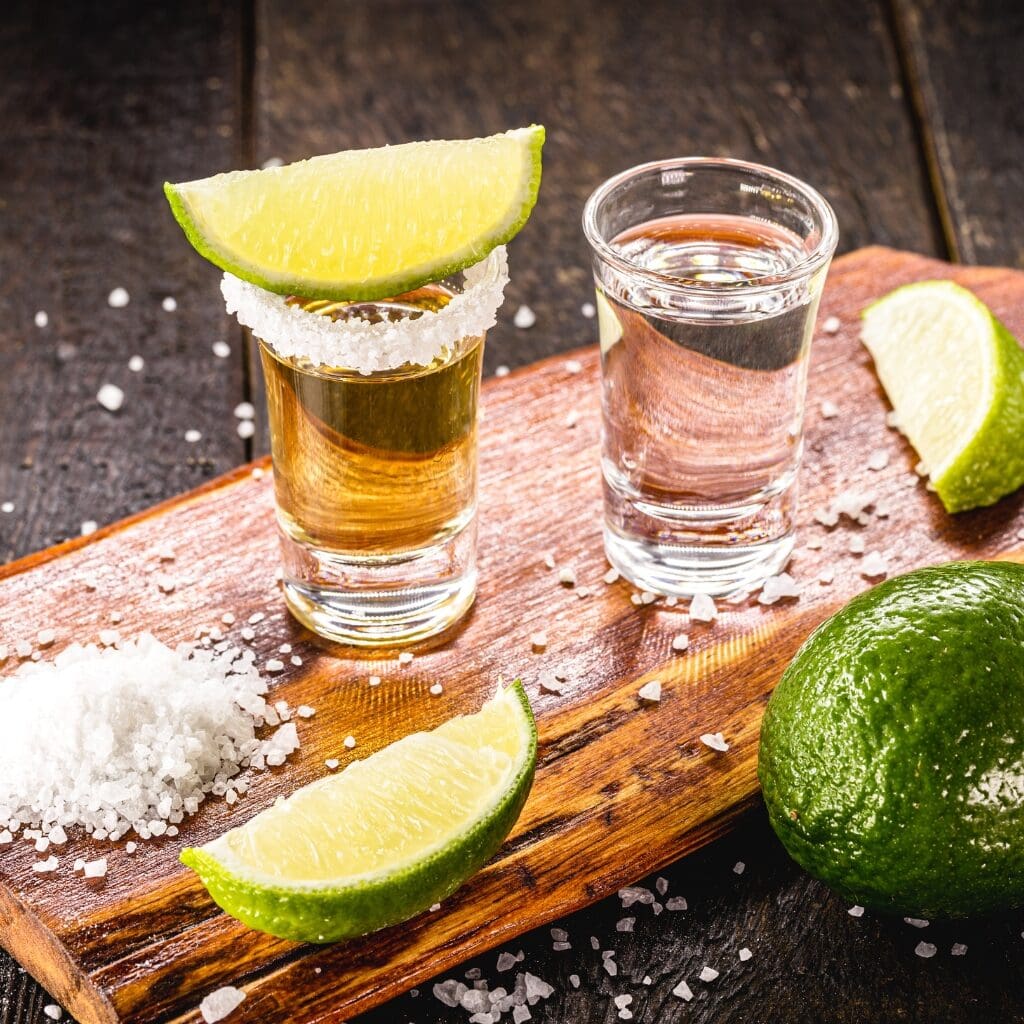 Tequila-Lime Margarita with Salted Rim