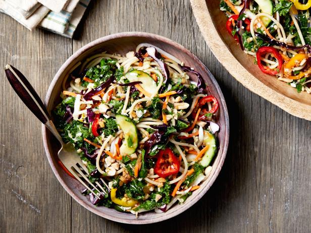 Sesame-Ginger Noodle Salad with Crisp Vegetables