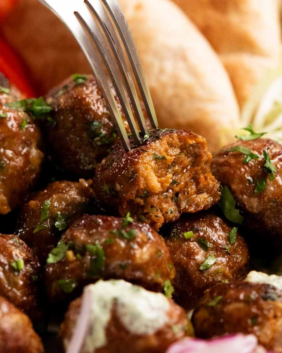 Moroccan-Spiced Lamb Meatballs with Cauliflower Rice