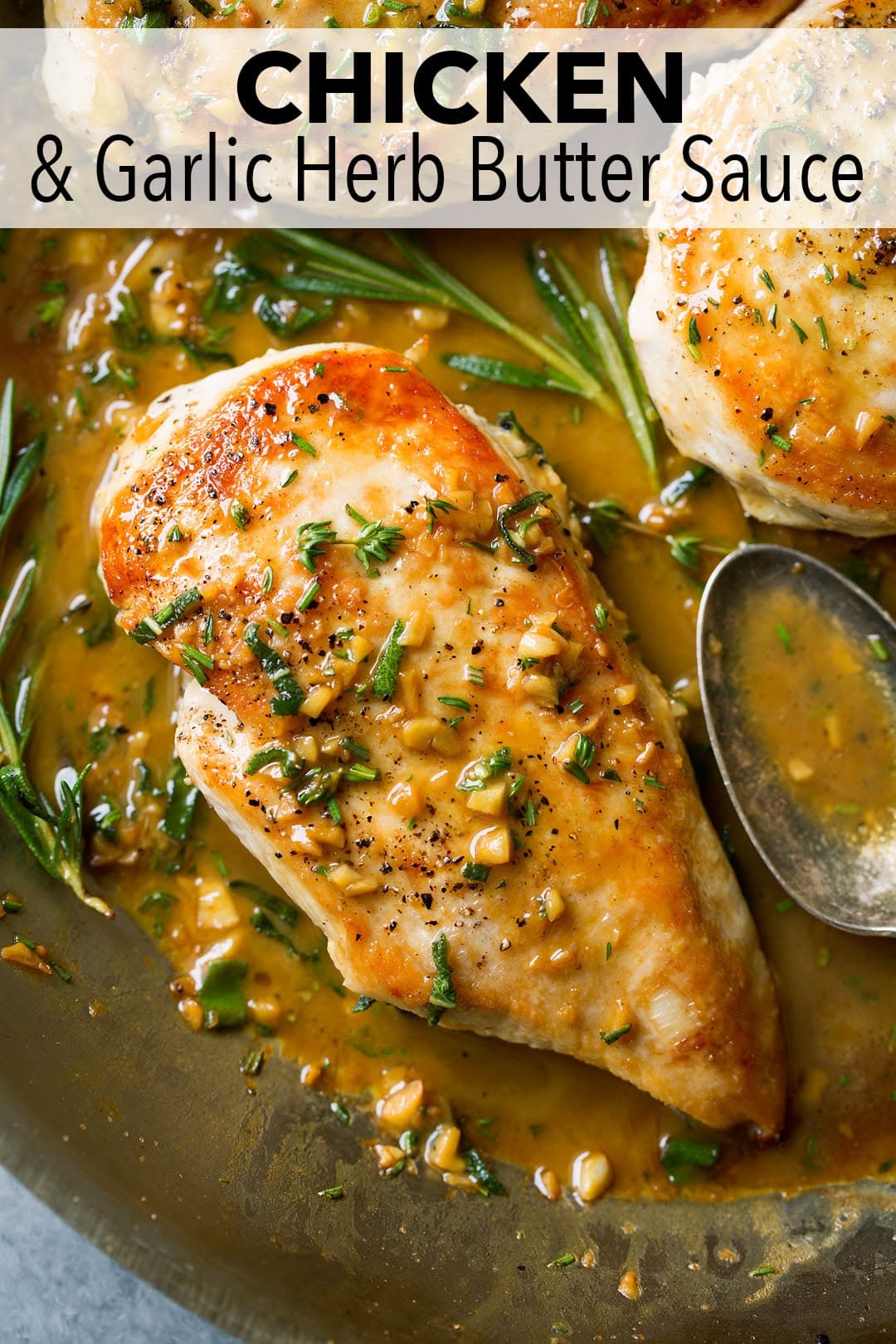 Pan-Seared Chicken Breast with Garlic Rosemary Sauce