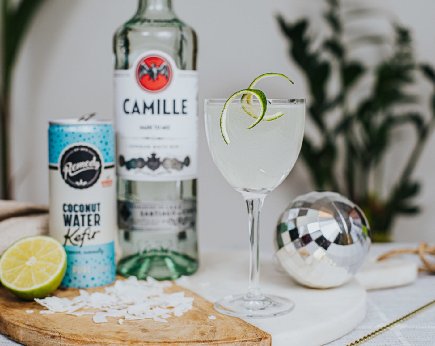 Tropical Coconut Rum Fizz