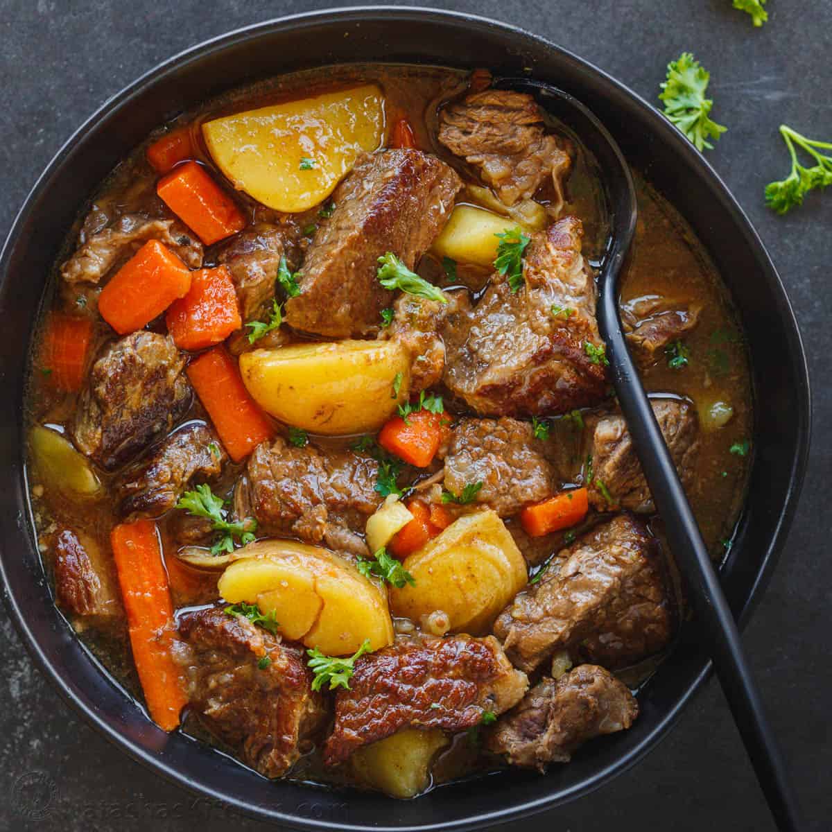 Slow-Braised Beef Cheeks with Red Wine and Rosemary