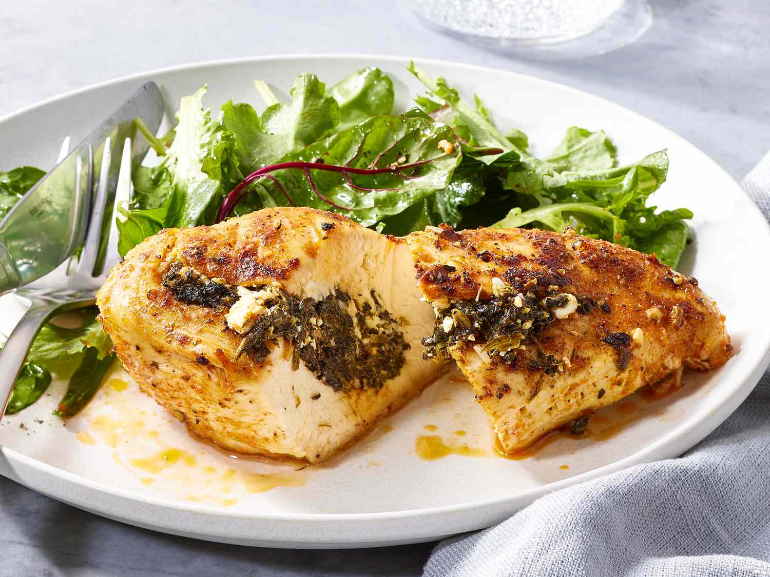 Athena’s Olive and Feta Stuffed Chicken with Oregano