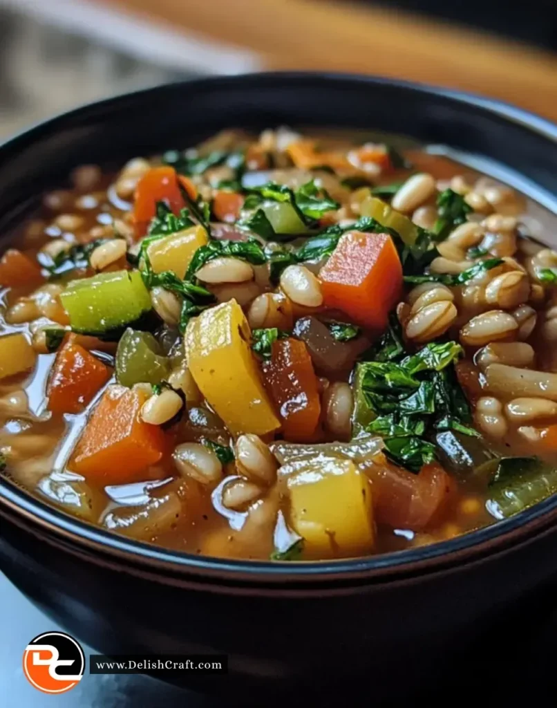 Demeter’s Harvest Vegetable Stew with Barley and Thyme