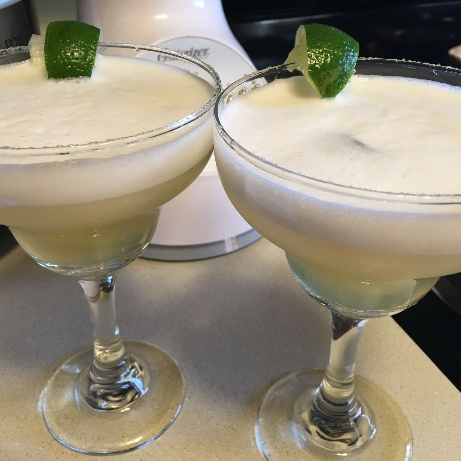 On-the-Rocks Margarita with Simple Syrup and Triple Sec
