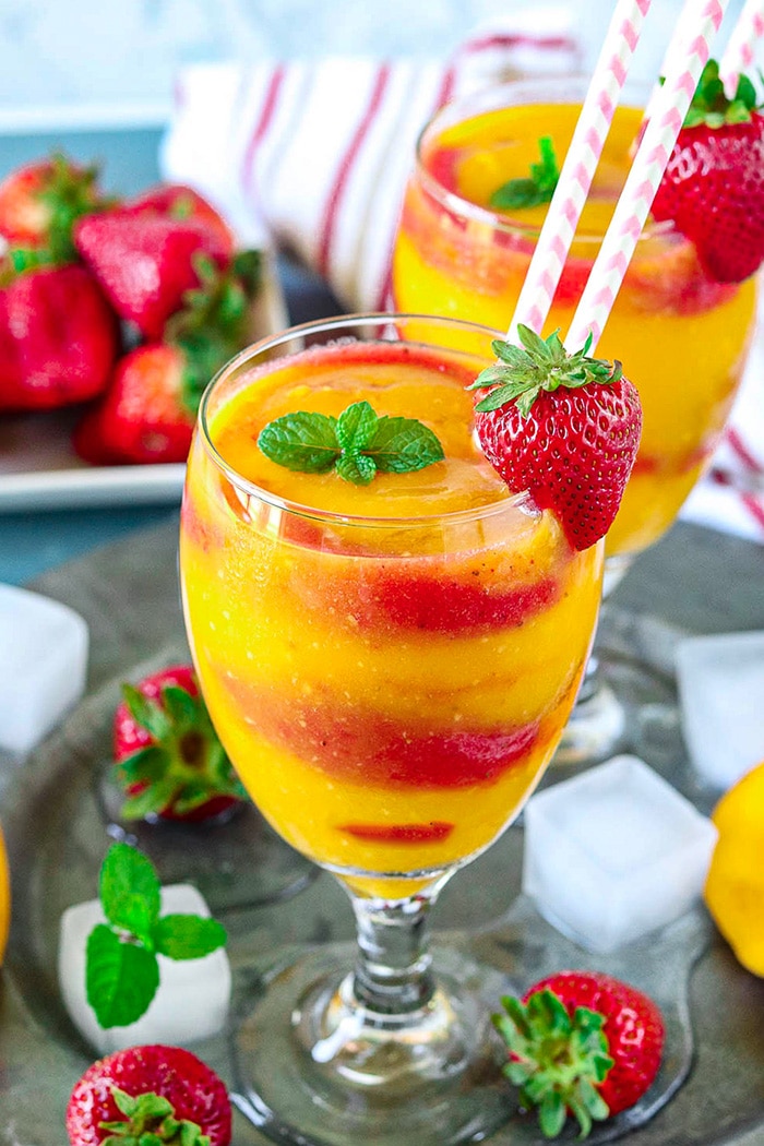 Frozen Strawberry Mango Daiquiri
