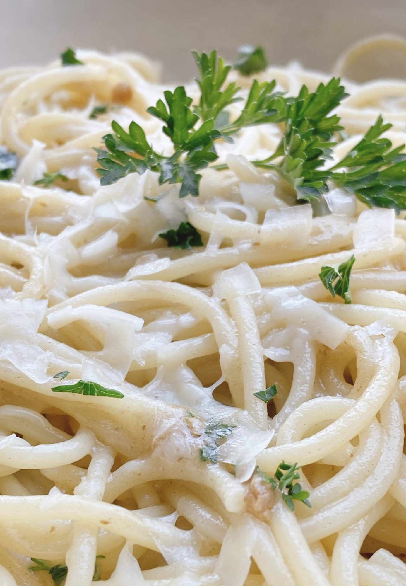 Vegemite Pasta with Garlic and Parmesan