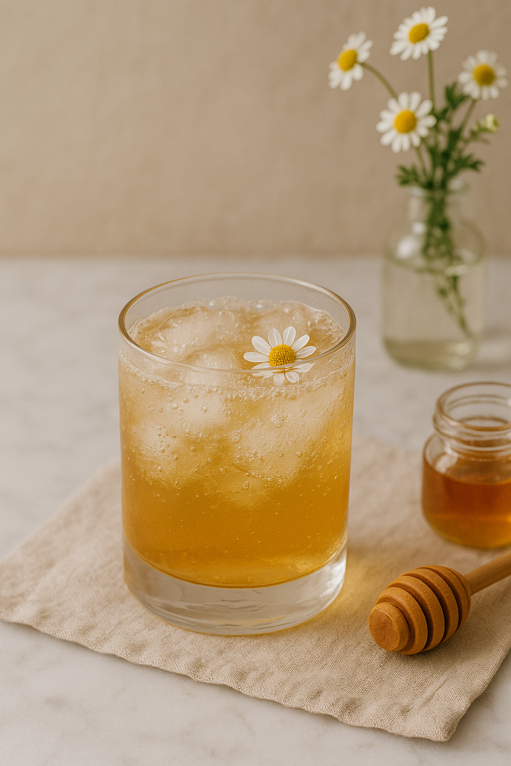 Chamomile Honey Vodka Martini