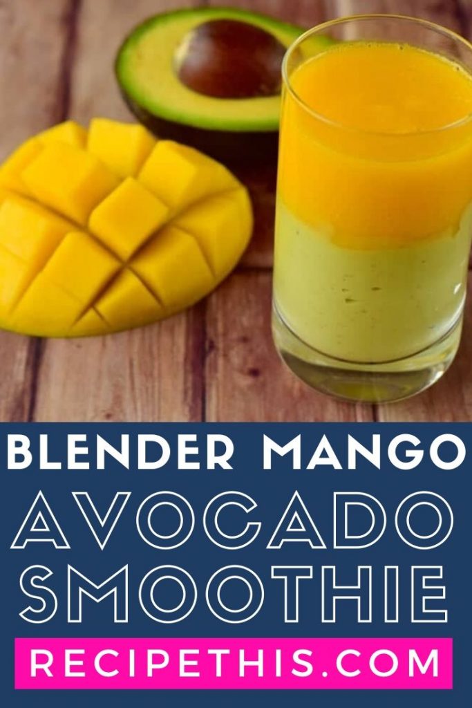 Half-and-Half Mango Avocado Smoothie Bowl