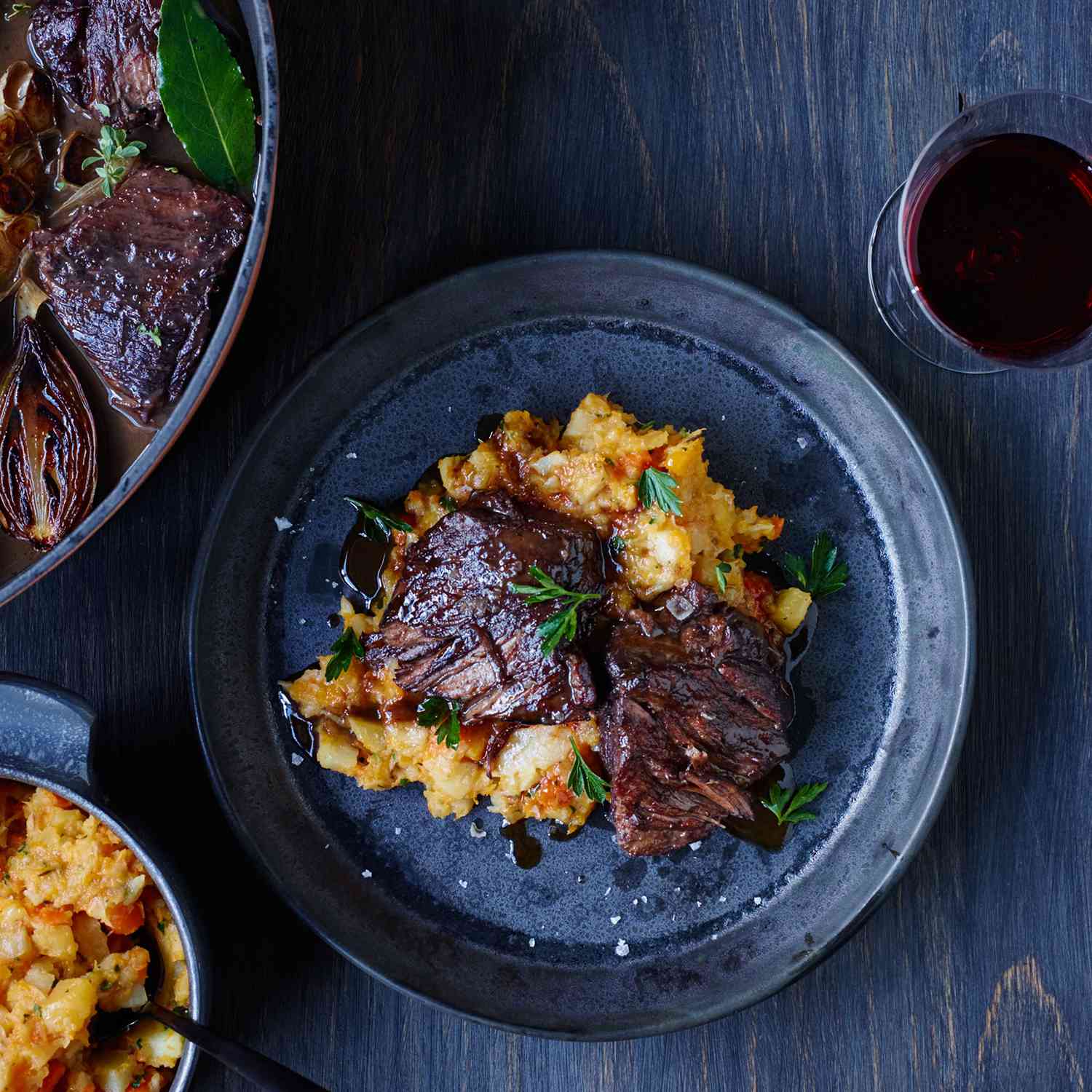 Craft Beer-Braised Beef Short Ribs with Root Vegetables