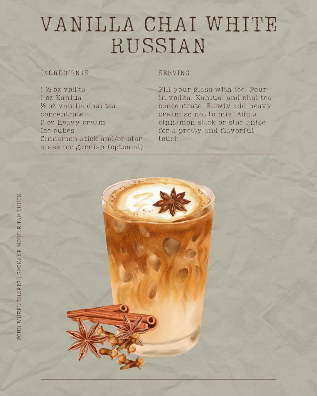 Vanilla Chai White Russian