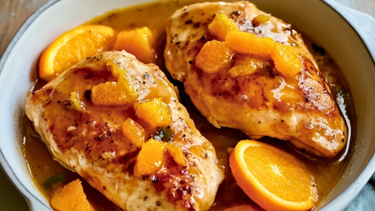Pan-Seared Chicken Breast with Citrus and Honey Glaze