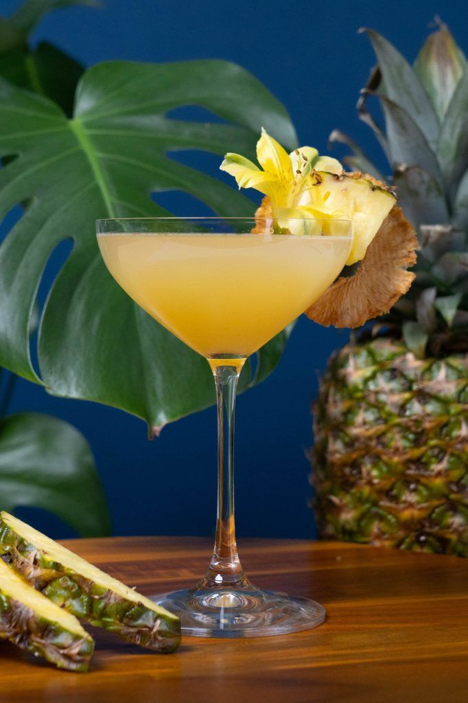 Tropical Muddled Pineapple Daiquiri