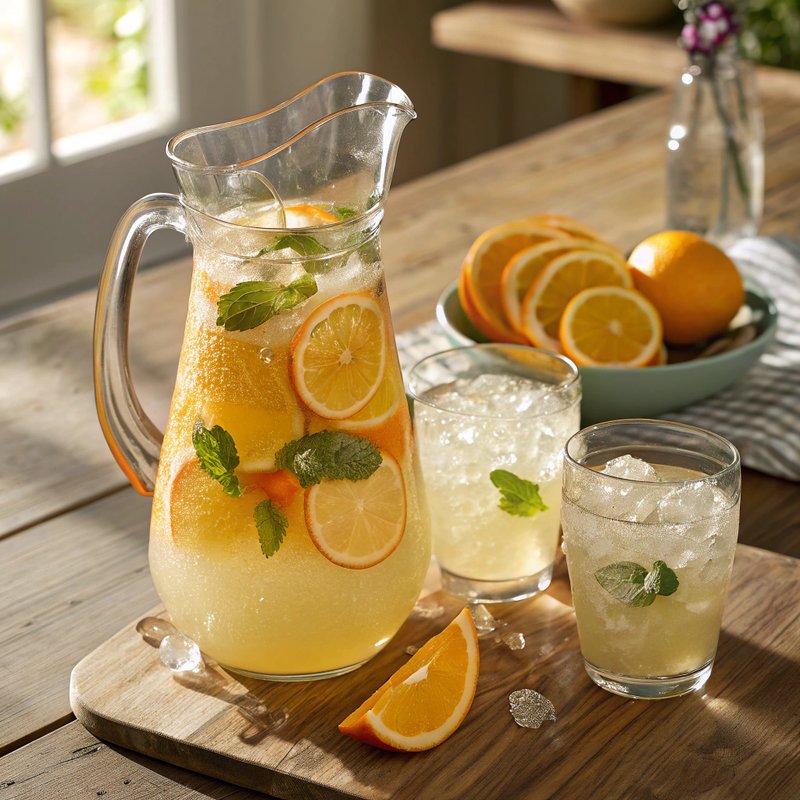 Tropical Rum Citrus Fizz