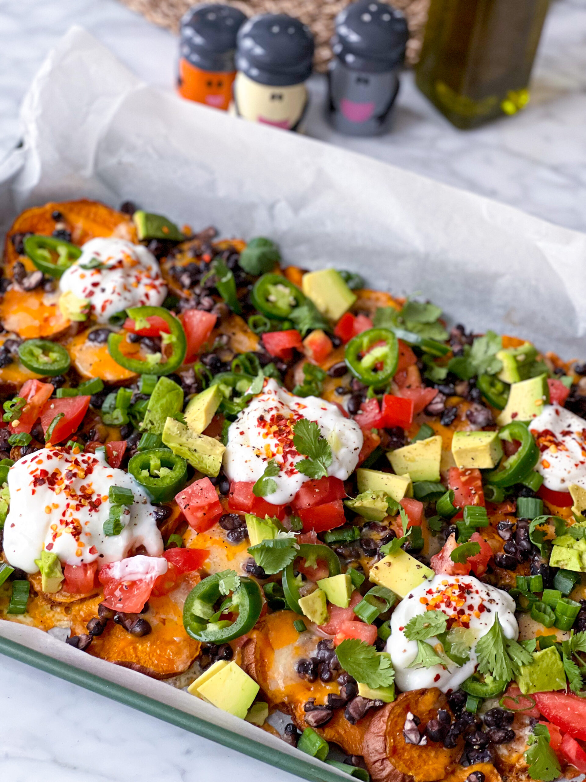 Interactive Game-Inspired Sweet Potato Nachos
