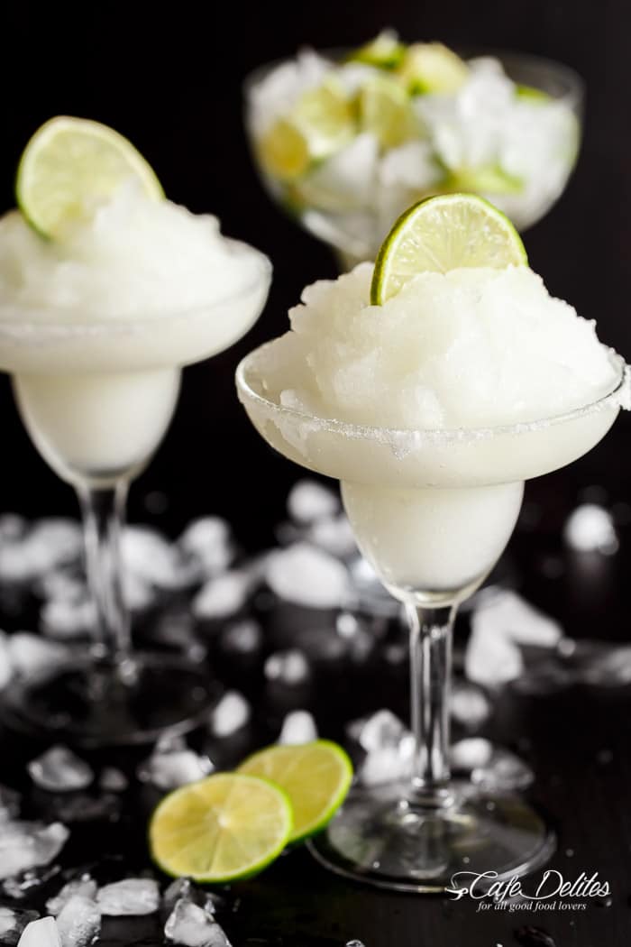 Frozen Strawberry Lime Margarita Slush