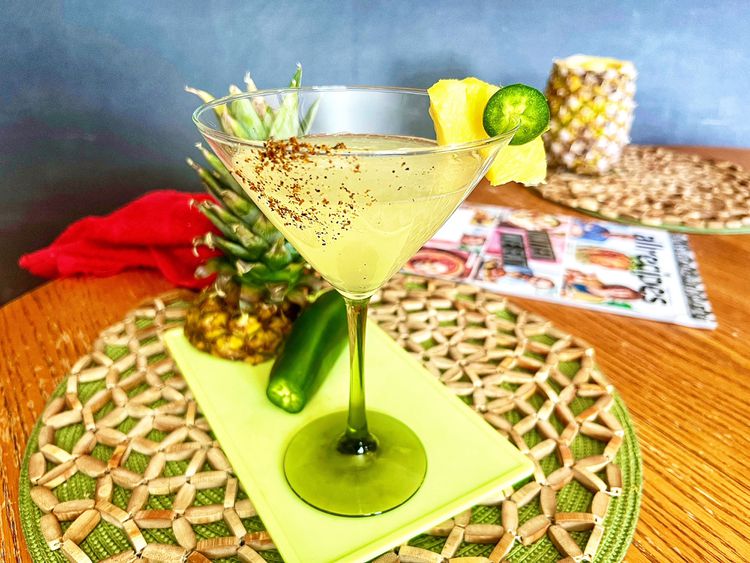 Frozen Pineapple and Jalapeño Margarita Slush