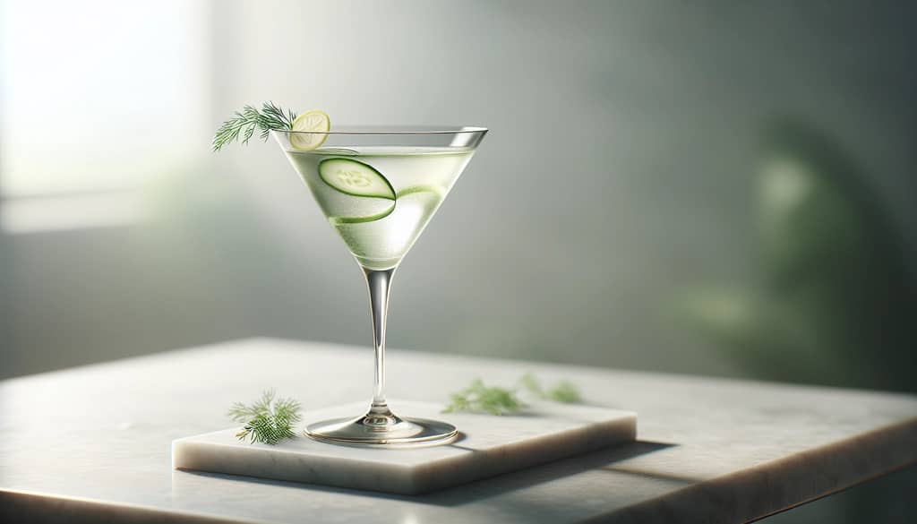 Herb-Pressed Gin Martini