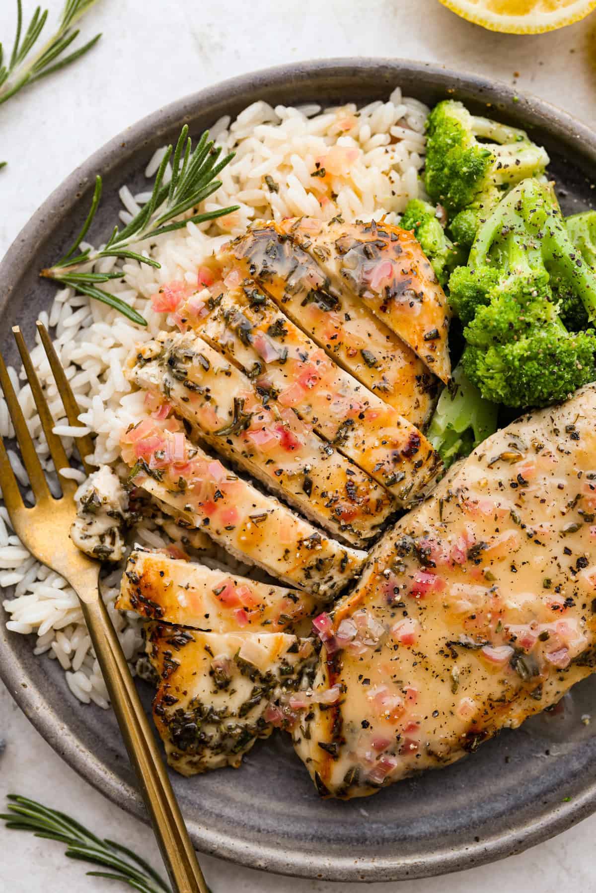Honey-Rosemary Glazed Chicken with Spring Vegetables