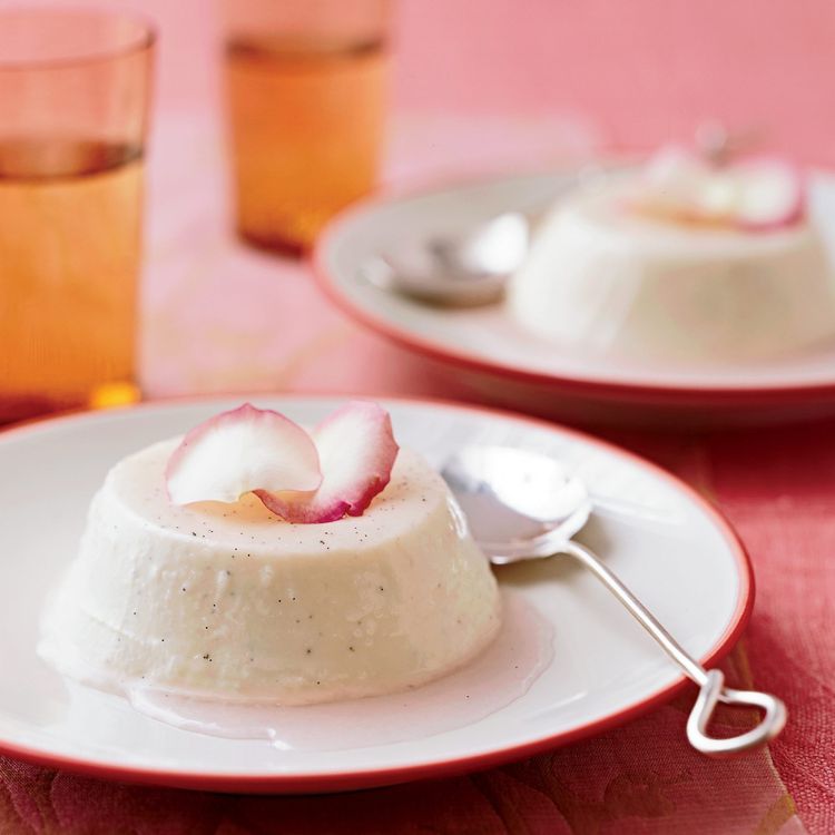 Cardamom-Spiced Rosewater Panna Cotta
