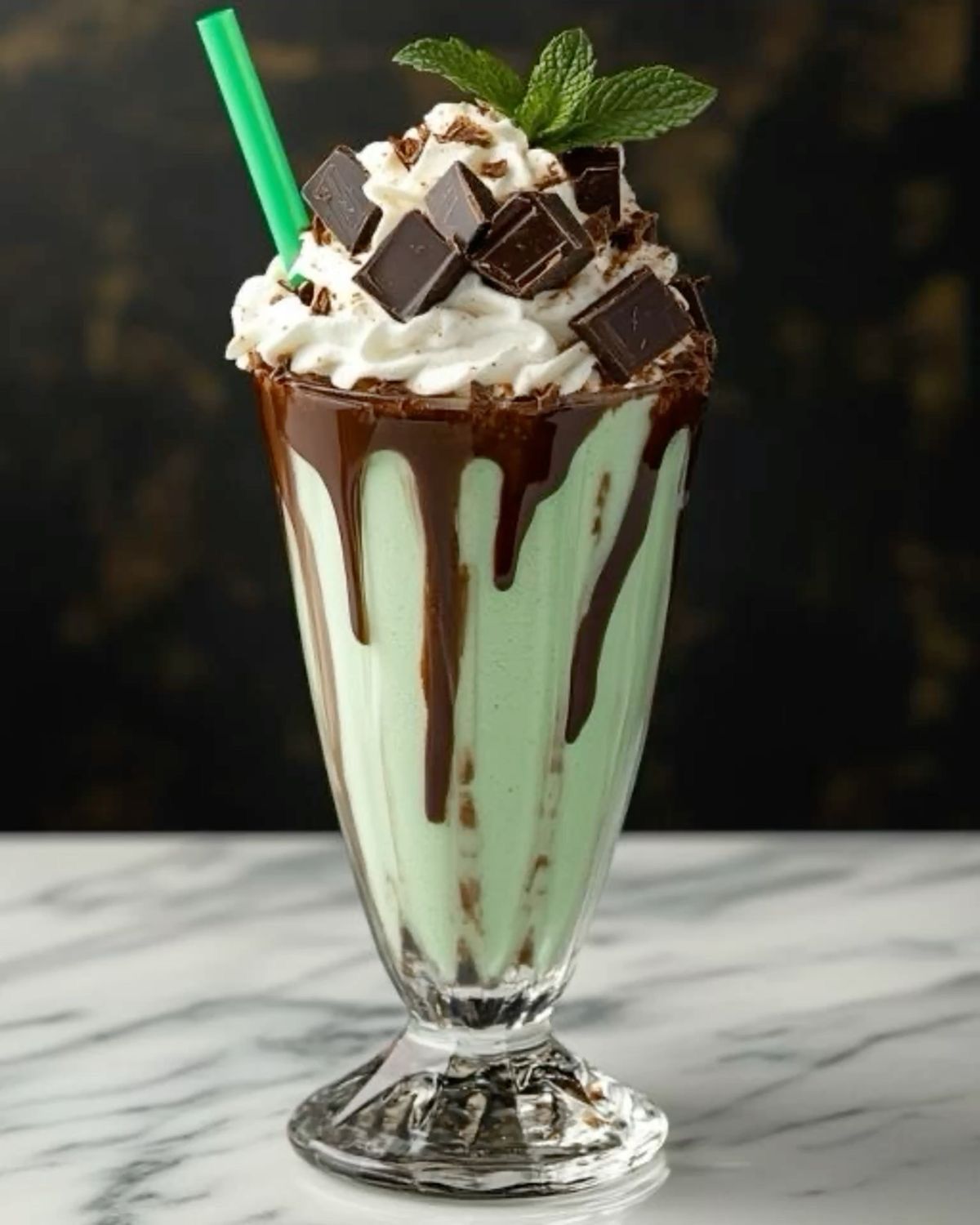 Velvety Chocolate Mint Milkshake