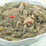 Ginataang Laing with Coconut and Taro Leaves