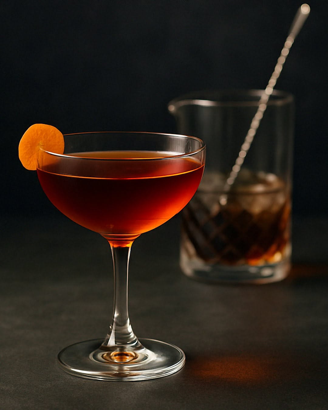 Stirred Citrus Rye Manhattan