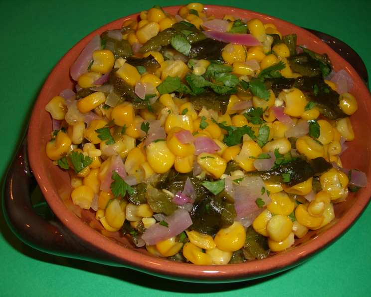 Fire-Roasted Poblano and Corn Soup
