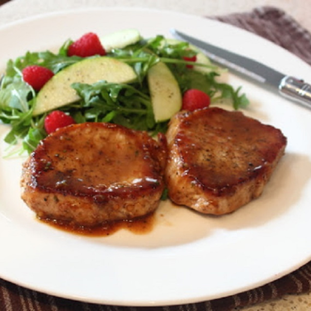 Authentic Spiced Apple Cider Glazed Pork Chops