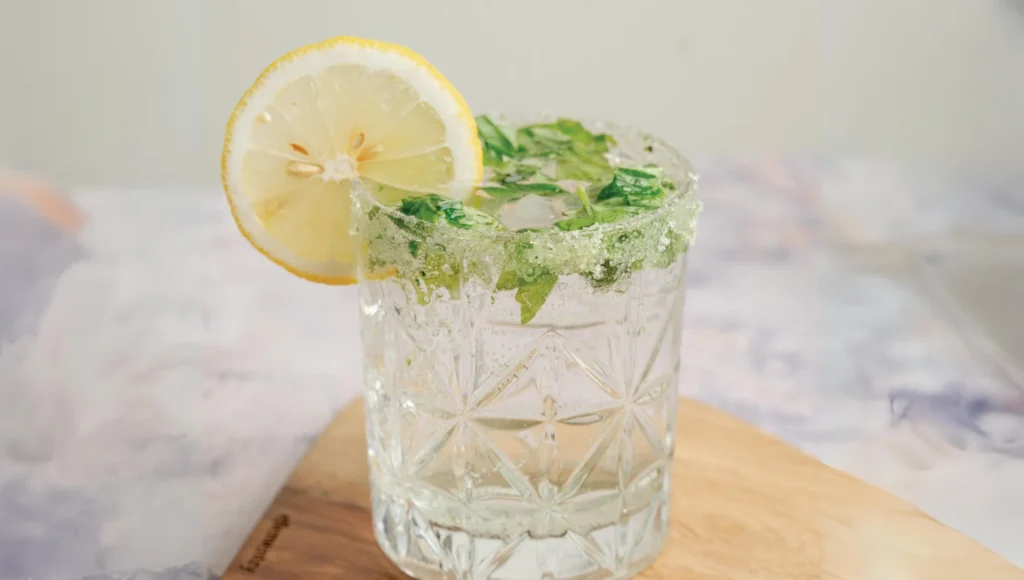 Herb-Infused Vodka Sour with Basil
