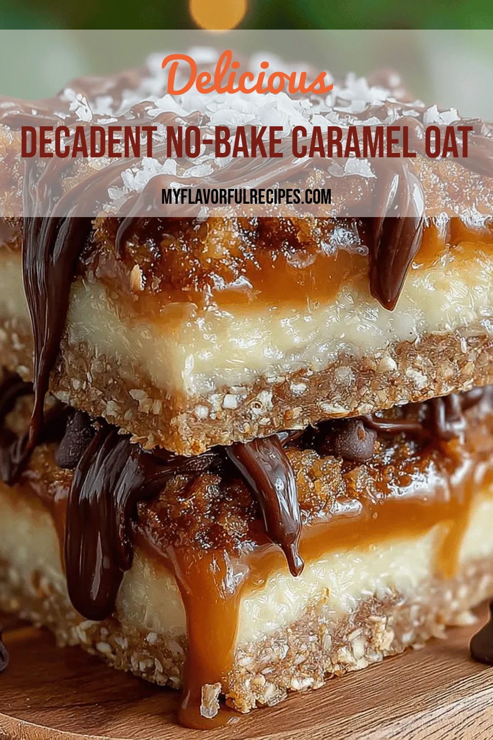 No-Bake Caramel Slice with Oat Crust