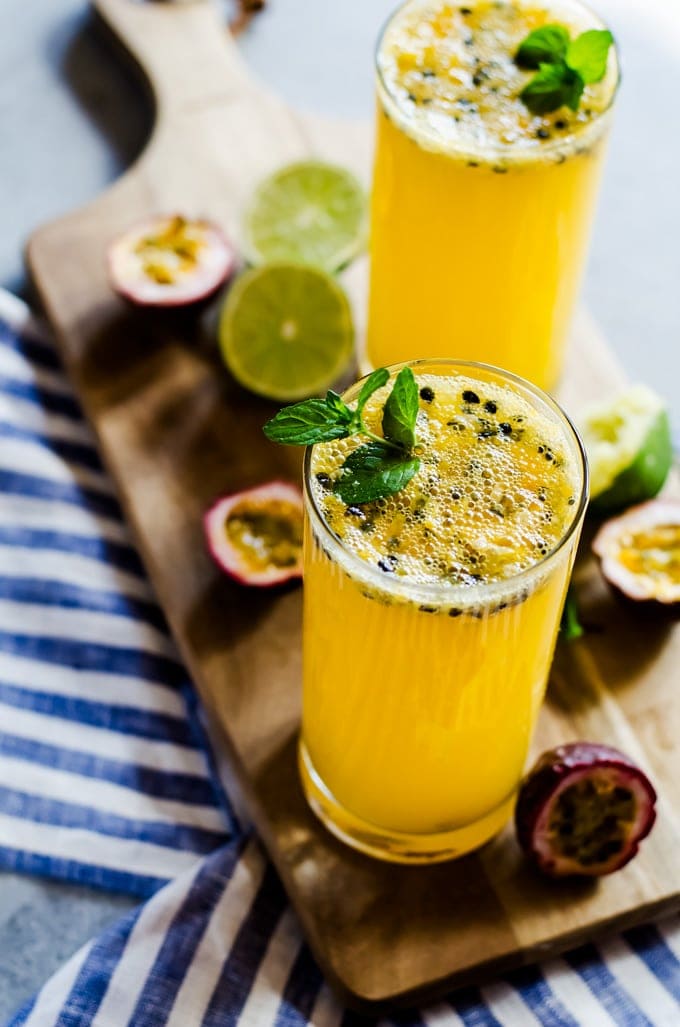 Tropical Passionfruit Gin Fizz