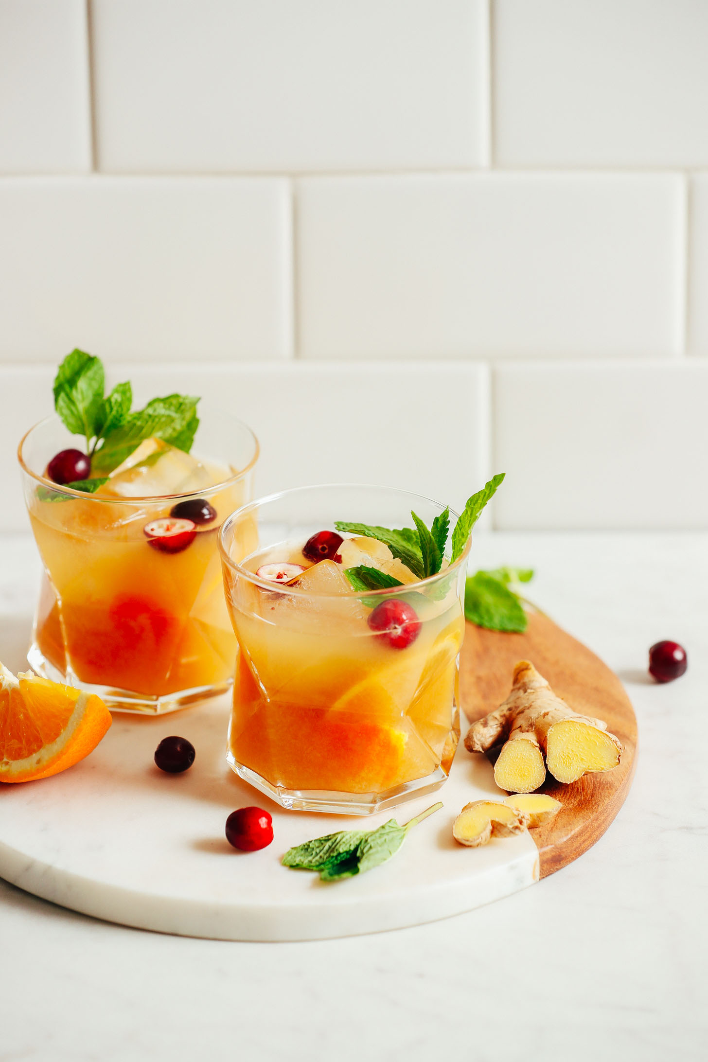 Muddled Citrus and Ginger Facebook Fizz