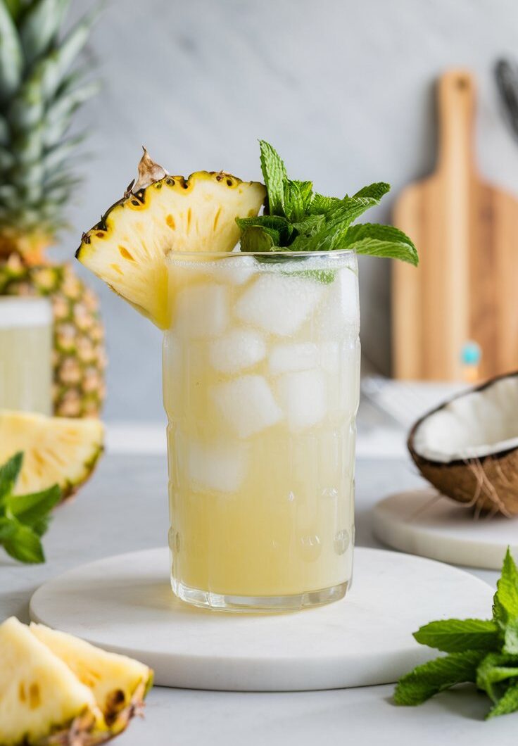 Tropical Pineapple Rum Stirred Cooler