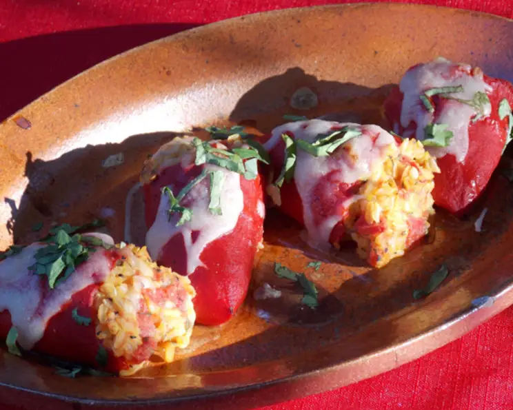 Grilled Spanish Chorizo with Roasted Piquillo Peppers