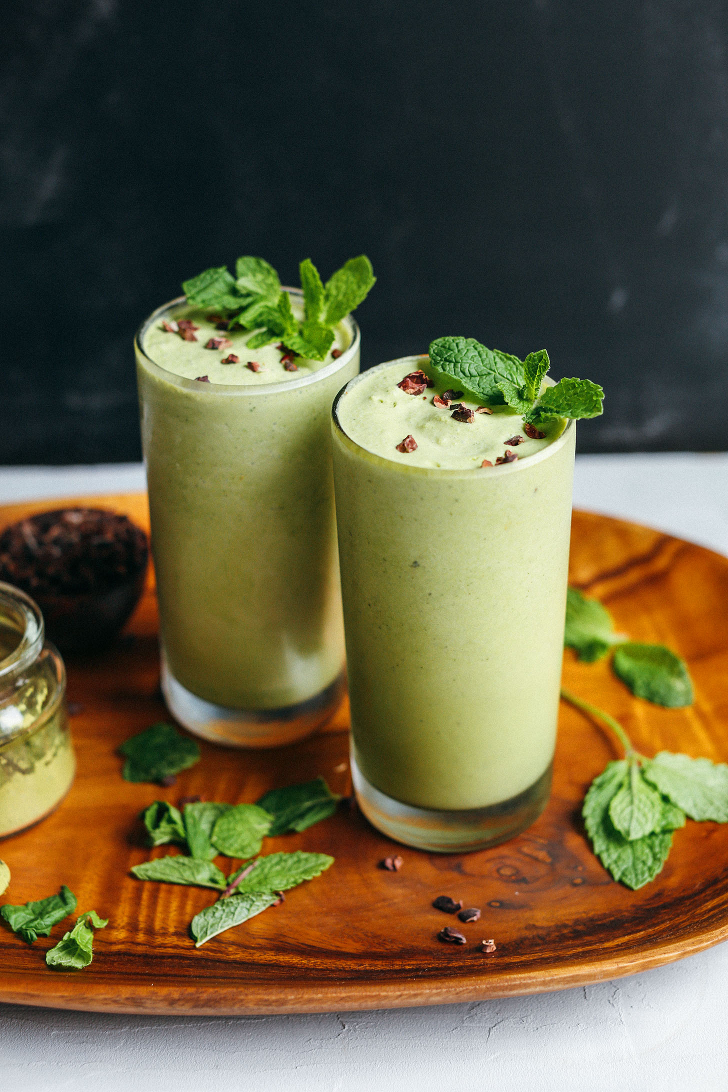 Blended Chocolate Mint Milkshake Cocktail