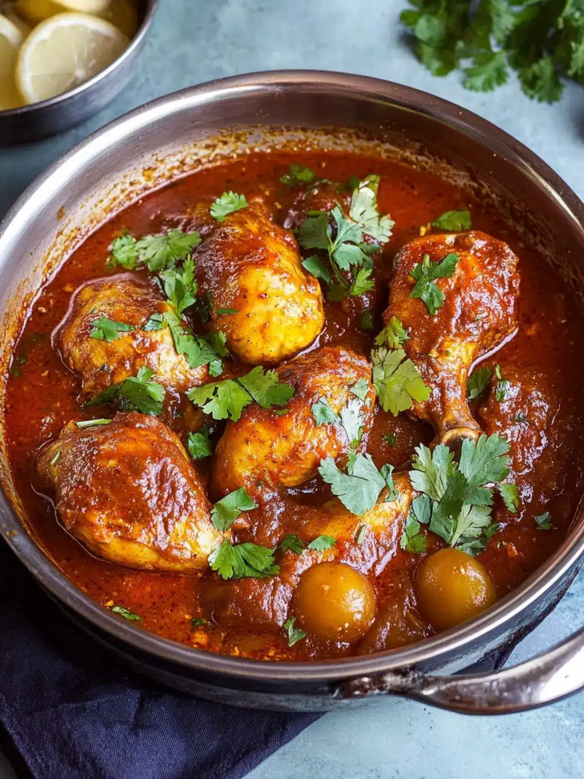 Braised Ethiopian-Style Chicken with Mitmita and Niter Kibbeh