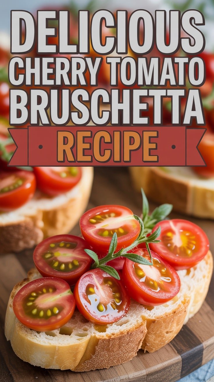 Sunset Cherry Tomato & Herb Bruschetta