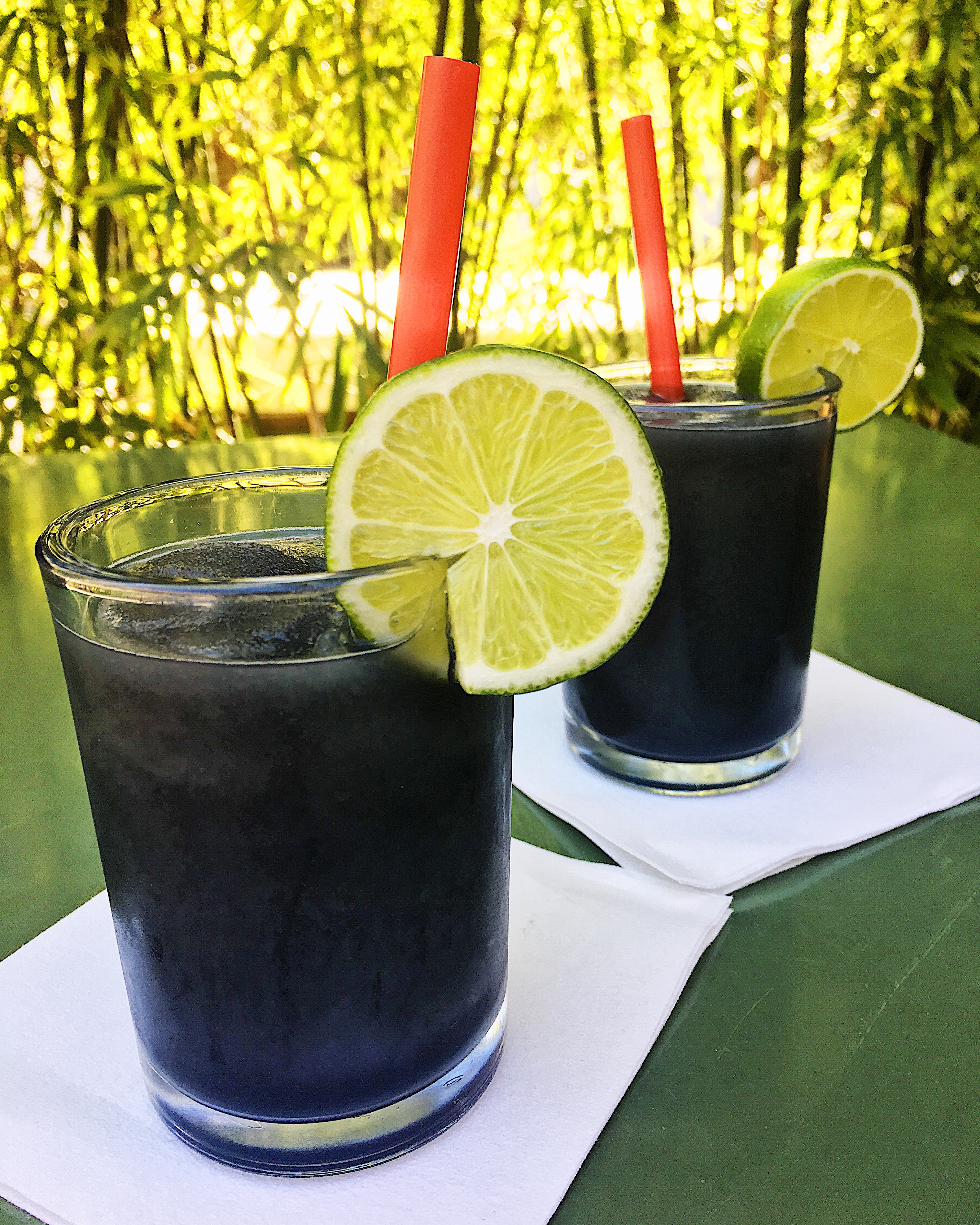 Activated Charcoal and Lime Margarita