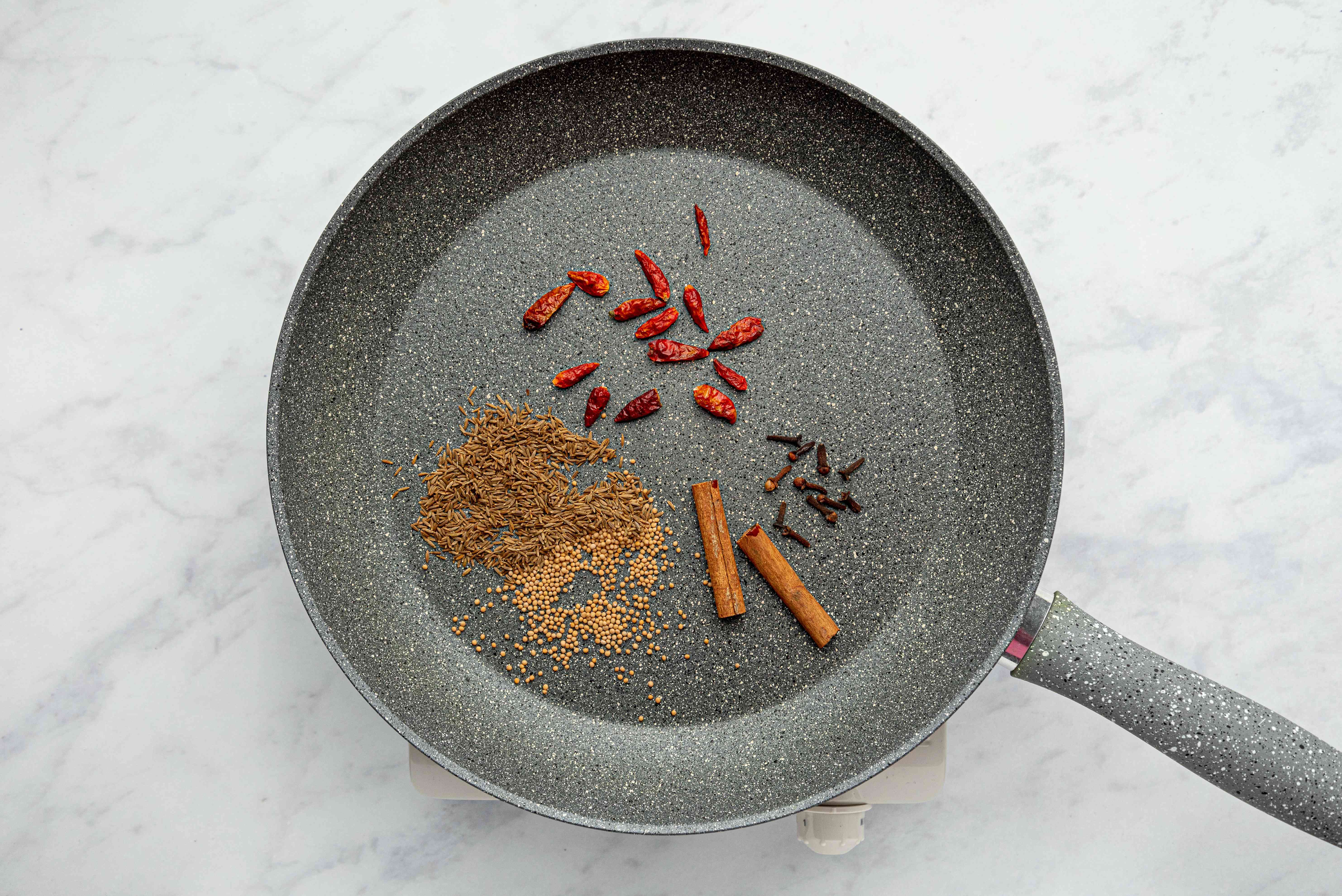 Goan Prawn Balchao Pickle with Red Chilies and Mustard Seeds