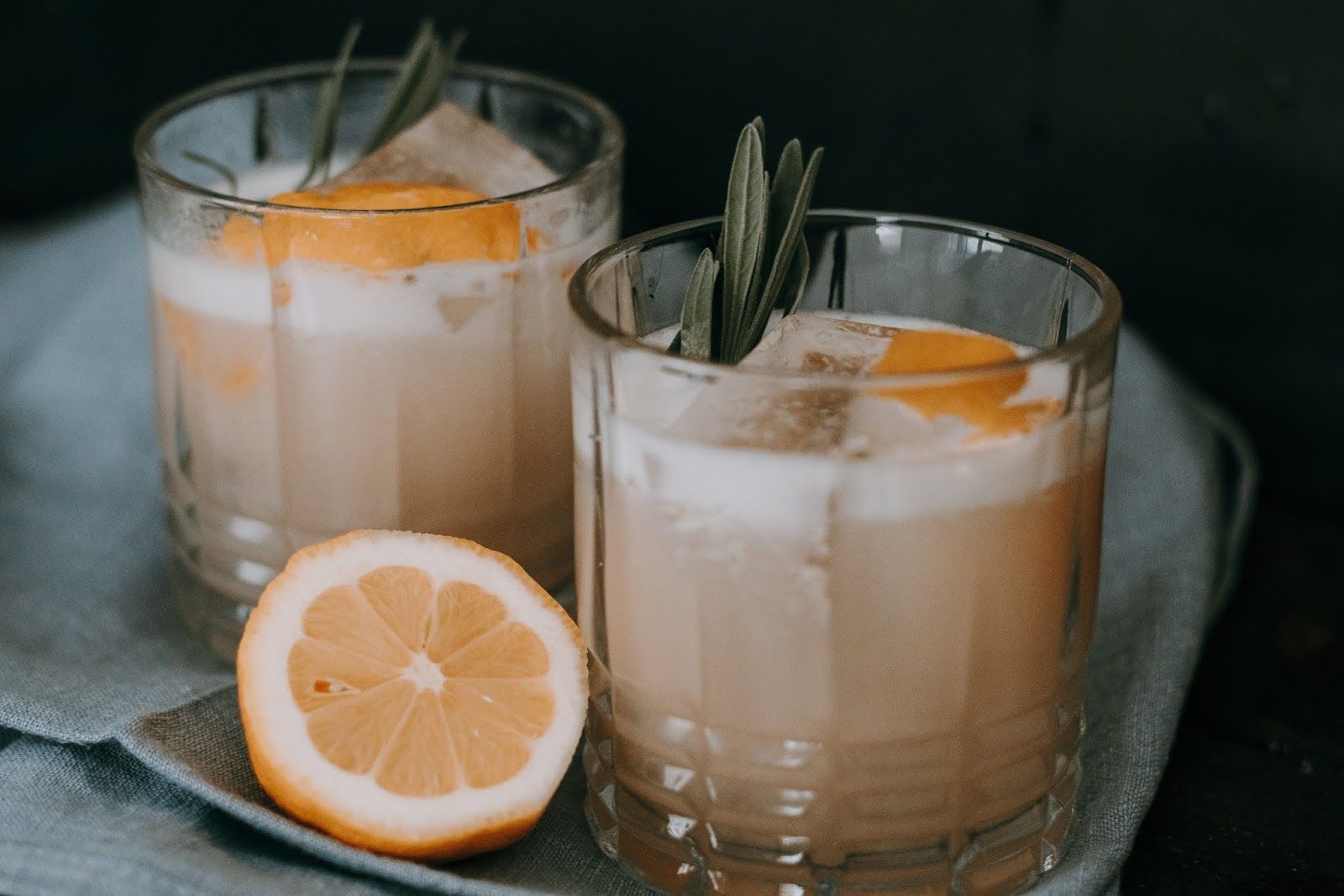 Shaken Honey-Lavender Whiskey Sour
