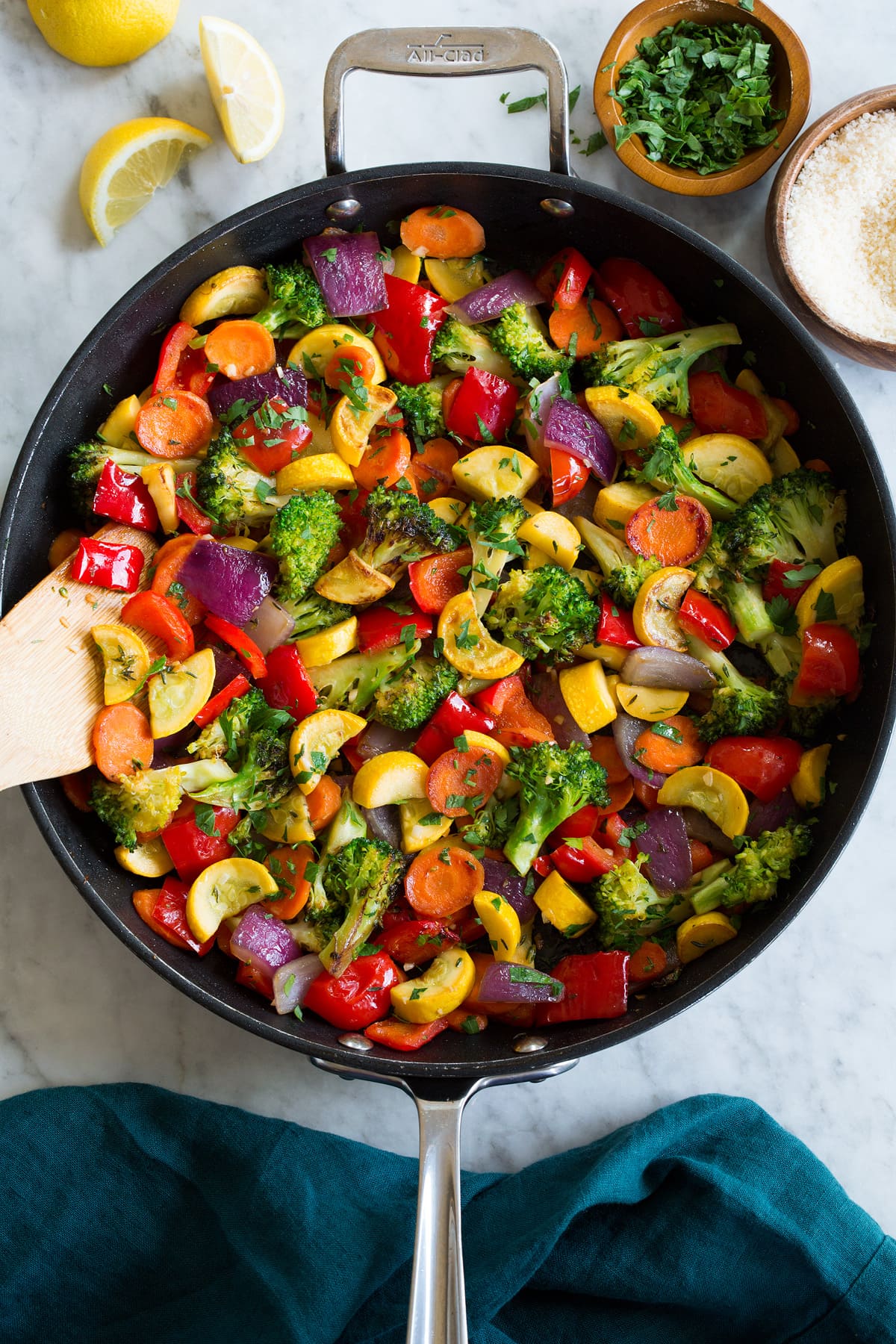 Sautéed Spring Vegetable Medley with Garlic Butter